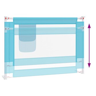 Bedhekje peuter 90x25 cm stof blauw 6