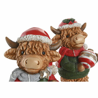 Kerstversiering Home ESPRIT Multicolour 22,5 X 19 X 38 CM (2 Stuks) 3