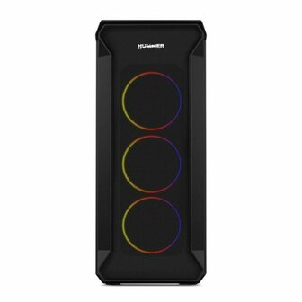 Micro ATX/ Mini ITX / ATX Midtower Behuizing Nox-Xtreme Hummer Quantum Zwart 4