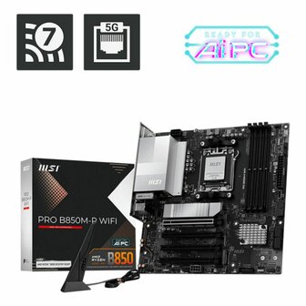 Moederbord MSI PRO B850M-P WIFI AMD AM5 1