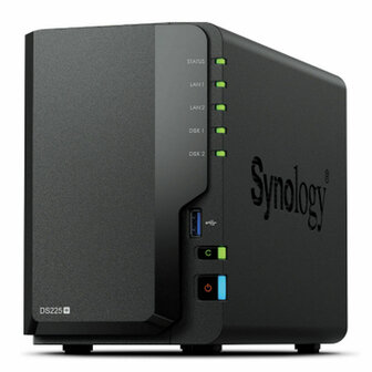 Netwerkopslag NAS Synology DS225+ Zwart Intel Celeron J4125 6