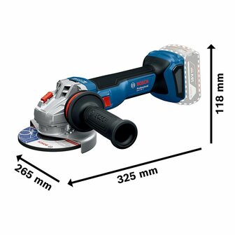 Haakse slijper BOSCH GWS 18V-11 1100 W 6