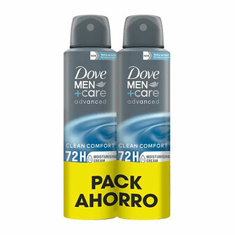 Deodorant Spray Dove men clean confort 150 ml Fris Mannen 2 Onderdelen (2 Stuks) 1