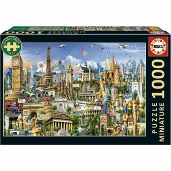 Puzzel Educa Europe Minature 1000 Onderdelen 2