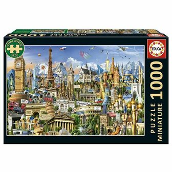 Puzzel Educa Europe Minature 1000 Onderdelen 3