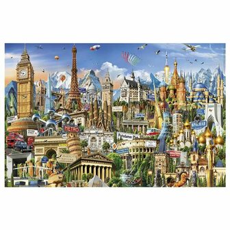 Puzzel Educa Europe Minature 1000 Onderdelen 4