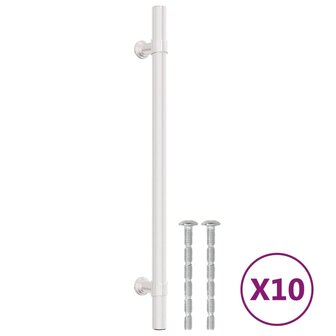 Handvatten 10 st 192 mm roestvrij staal zilverkleurig 2