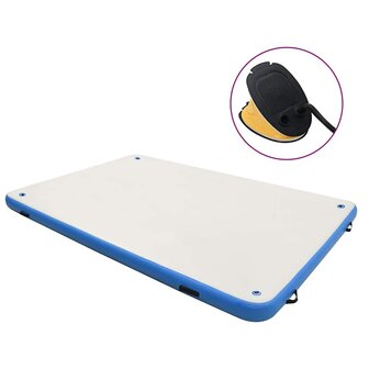 Vlot opblaasbaar 300x300x15 cm blauw en wit 1