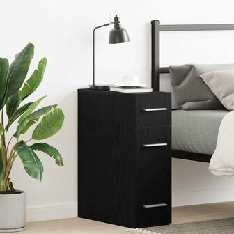 Apothekerskast Zwart eiken 20 x 45.5 x 60 cm Bewerkt hout 1