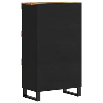 Bijzetkast 60x33x107 cm massief gerecycled hout 4