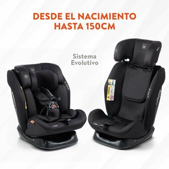 Autostoeltje Babyauto LOLO IBELT Zwart 0 (de 0 a 10 kilos) I (9 - 18 kg) II (15-25 kg) III (22 - 36 kg) Kinderen ECE R129/04 3