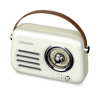 Transistor Radio Ledwood ALMA BLANCO Wit 30 W Bluetooth luidspreker 2