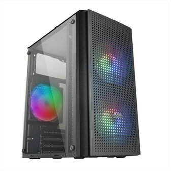 ATX Semi-toren BehuizingMars Gaming MC300 Zwart LED RGB RGB mATX 3