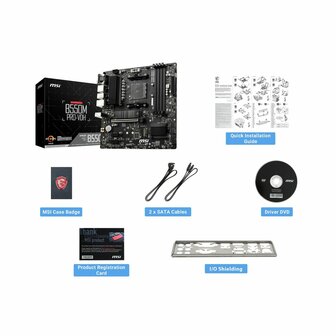Moederbord MSI B550M PRO-VDH AMD B550 AMD AMD AM4 4