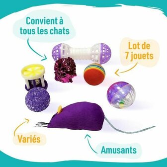 Kattenspeeltje Aim&eacute; Multicolour 7 Onderdelen 2