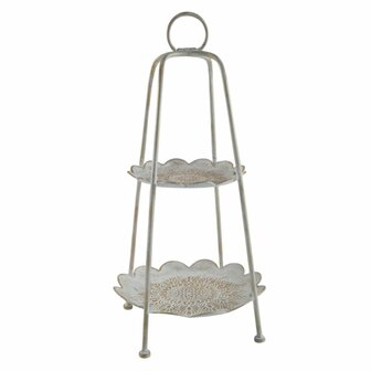 Snackdienblad Home ESPRIT Wit Gouden Arabisch 2