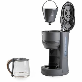 Drip Koffiemachine DOMO DO754K Grijs 900 W 10 Koppar 1,25 L 2