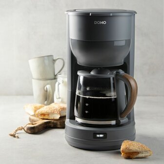 Drip Koffiemachine DOMO DO754K Grijs 900 W 10 Koppar 1,25 L 4