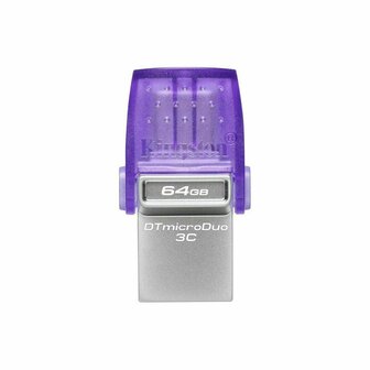 USB stick Kingston microDuo 3C 64 GB Paars 1