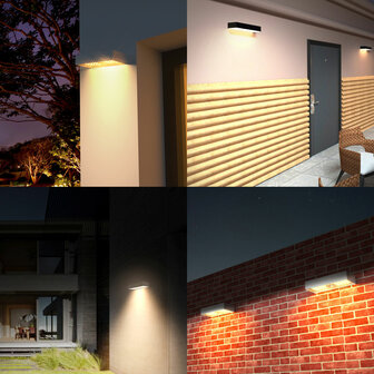 Wandlamp Velamp TEGEL Wit Polycarbonaat 6 W 800 lm (4000 K) 4