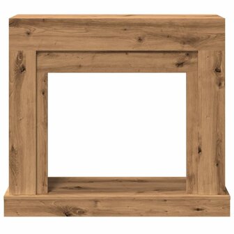 Haardombouw 100x30x87,5 cm bewerkt hout artisanaal eikenkleurig 4