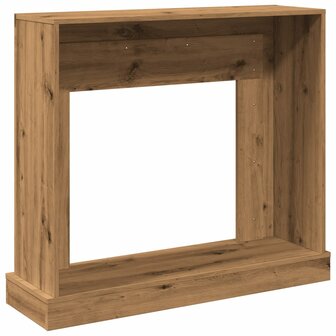 Haardombouw 100x30x87,5 cm bewerkt hout artisanaal eikenkleurig 6