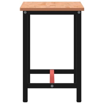 Werkbank 115x55x81,5 cm massief beukenhout en metaal 4