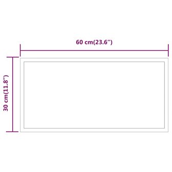 Badkamerspiegel LED 60x30 cm 5