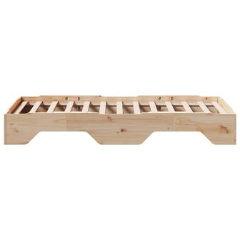 Bedframe zonder matras stapelbaar 100x200 cm massief hout 6