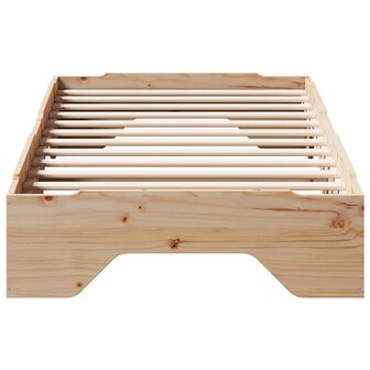Bedframe zonder matras stapelbaar 90x200 cm massief hout 5