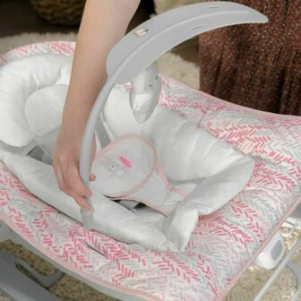 Baby wipstoel Ingenuity Grijs Roze 5