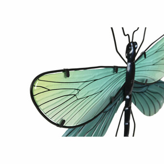 Wanddecoratie Home ESPRIT Geel Blauw Groen Lila Shabby Chic Libel 46 x 1 x 31 cm (4 Stuks) 2