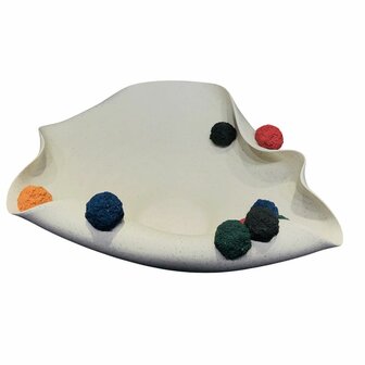 Tafeldecoratie Home ESPRIT Wit Multicolour Pompons Stads 47 X 38 X 20 CM 7