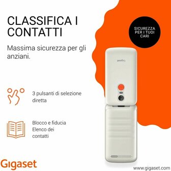 Smartphone Gigaset S30853-H1231-R103 2,8&quot; 32 MB RAM Wit 8