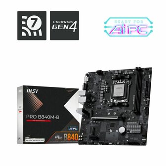Moederbord MSI PRO B840M-B AMD AM5 AMD 1