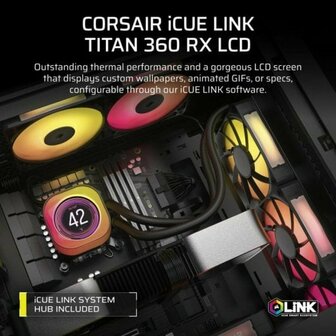 Waterkoeling set Corsair iCUE LINK TITAN 360 RX LCD 5