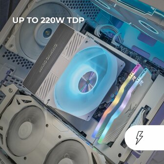 CPU-ventilator Mars Gaming MCPUX4ARGBW 5