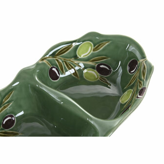 Kom Home ESPRIT Groen Keramiek Cottage Met reli&euml;f 2