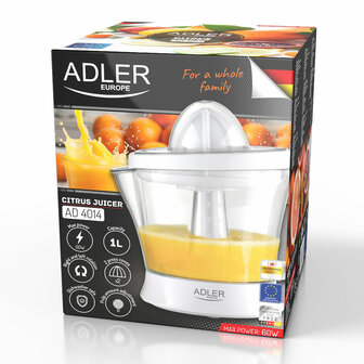 Elektrische juicer Adler ad 4014 Wit 60 W 1 L 4