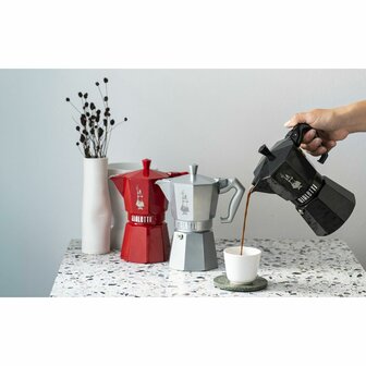 Percolator Bialetti MOKA EXCLUSIVE Zwart Aluminium 3 Koppar 4