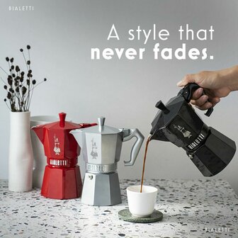 Percolator Bialetti MOKA EXCLUSIVE Zwart Aluminium 3 Koppar 5