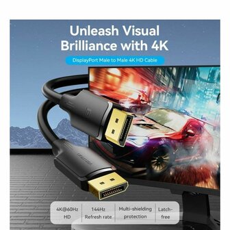 DisplayPort kabel Vention HAKBH Zwart 2 m 2