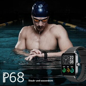 Smartwatch beafon WATCH 101 1,8&quot; Zwart Grijs 4