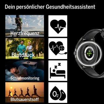 Smartwatch beafon WATCH 402 43 mm 1,43&quot; Zwart 4