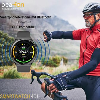 Smartwatch beafon WATCH 401 43 mm 1,43&quot; Zwart Zilverkleurig 7