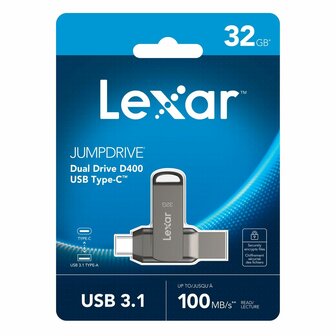 USB stick Lexar LJDD400032G-BNQNG Grijs 32 GB 7