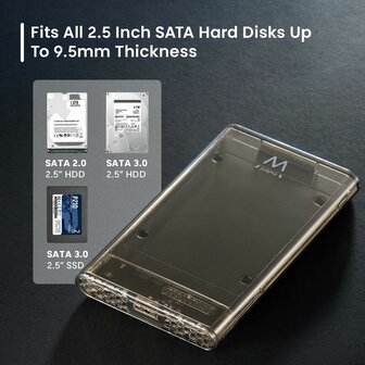 Externe Harde Schijf Ewent EW7069 Transparant 3