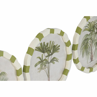 Schilderij Home ESPRIT Wit Groen Palmen Tropisch 30 x 2 x 30 cm (4 Stuks) 2