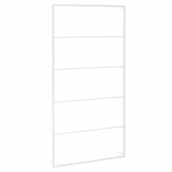 Handdoekenrek wit 60x10x116 cm staal 2