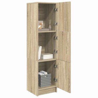 Hoge Kast Sonoma eiken 31.5 x 32 x 124 cm Bewerkt hout 3